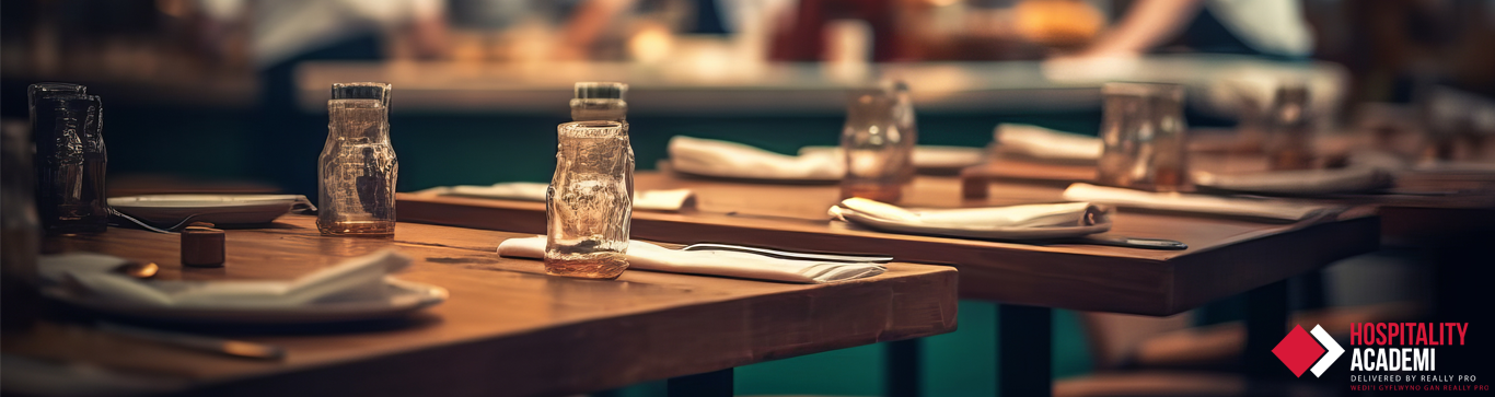 In Content Banner Image A group of laid out restaurant tables